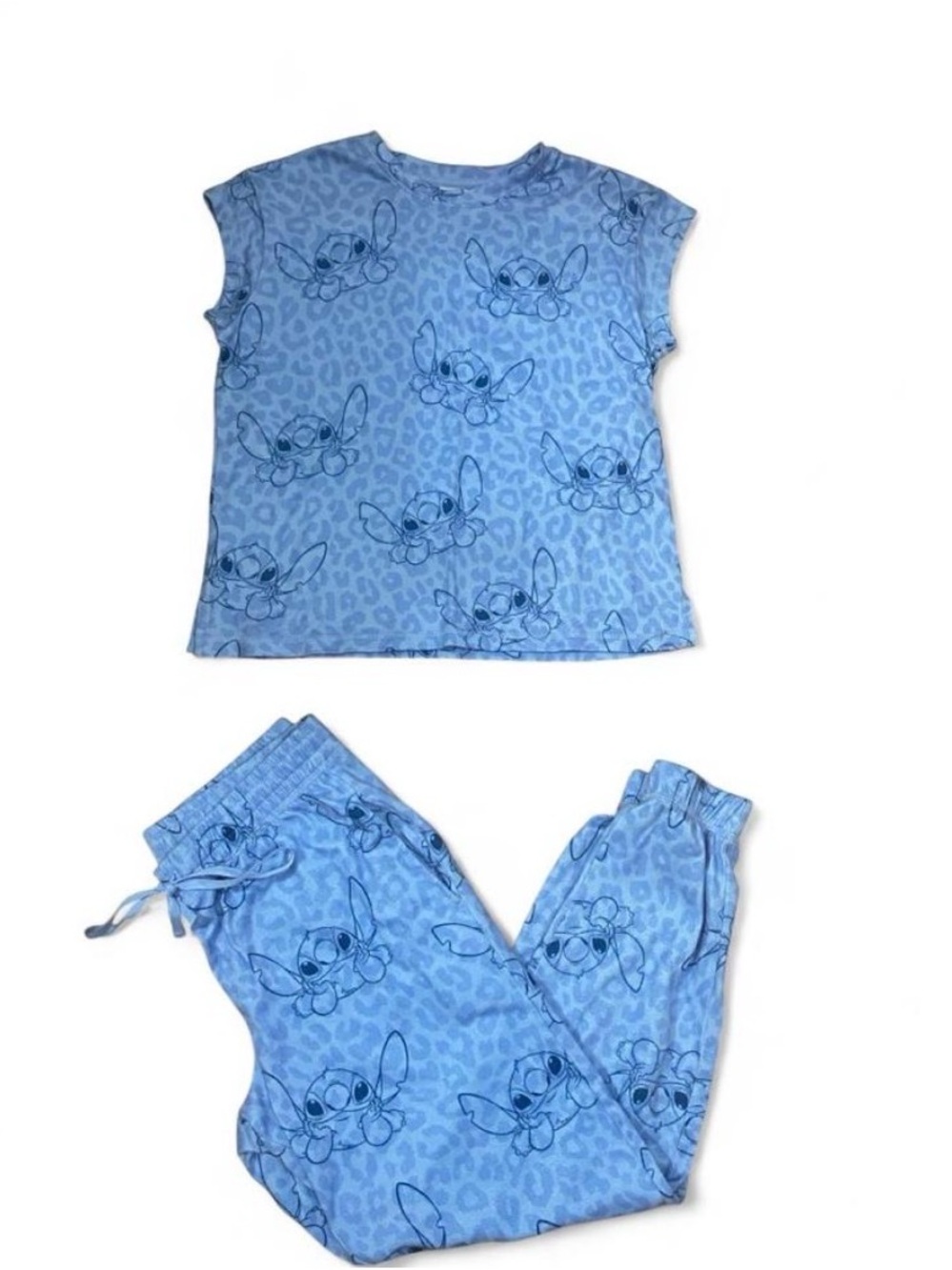 Leopard Print Disney Stitch pajama set size S